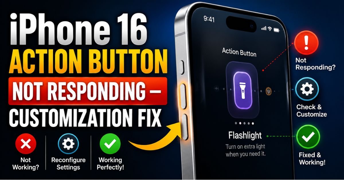 iPhone 16 Action Button Not Responding — Customization Fix