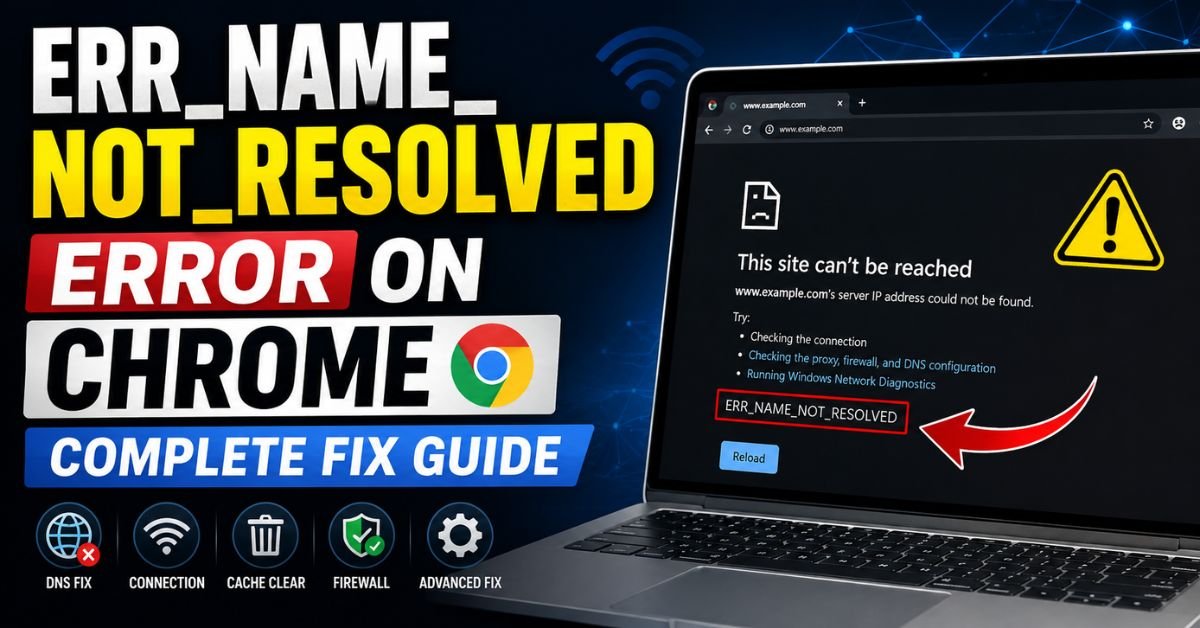 ERR_NAME_NOT_RESOLVED Error on Chrome — Complete Fix Guide