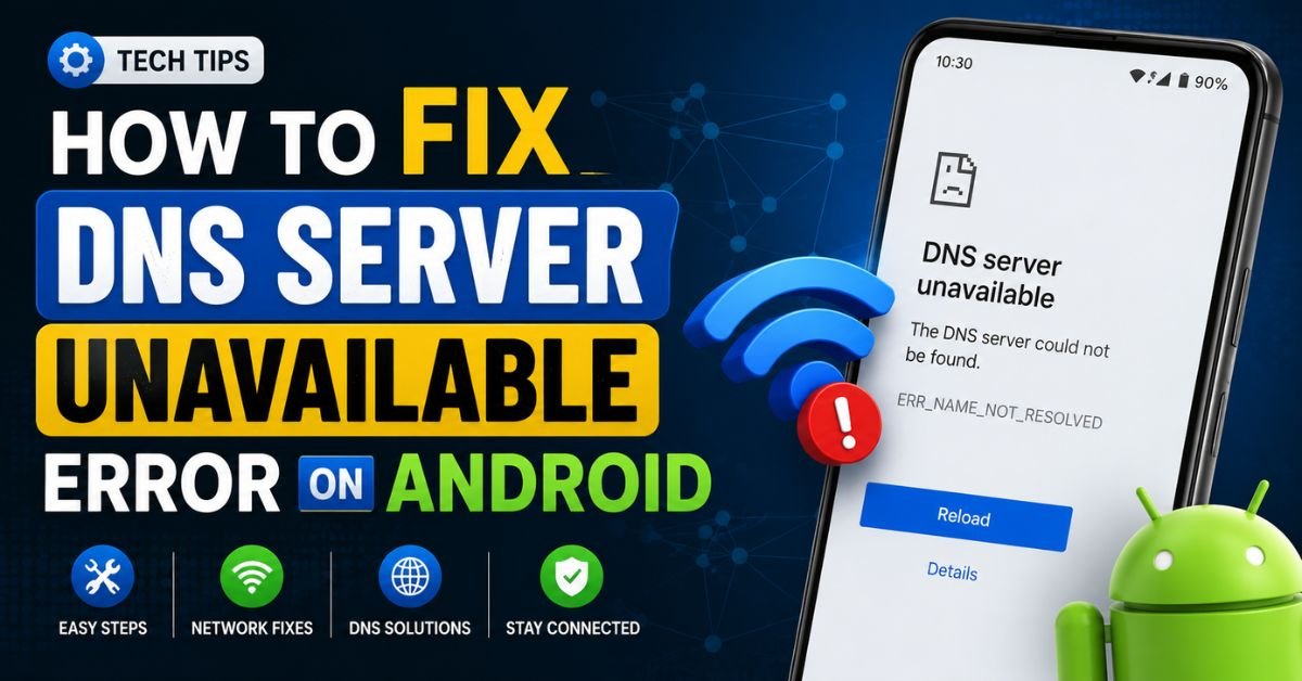 How to Fix DNS Server Unavailable Error on Android