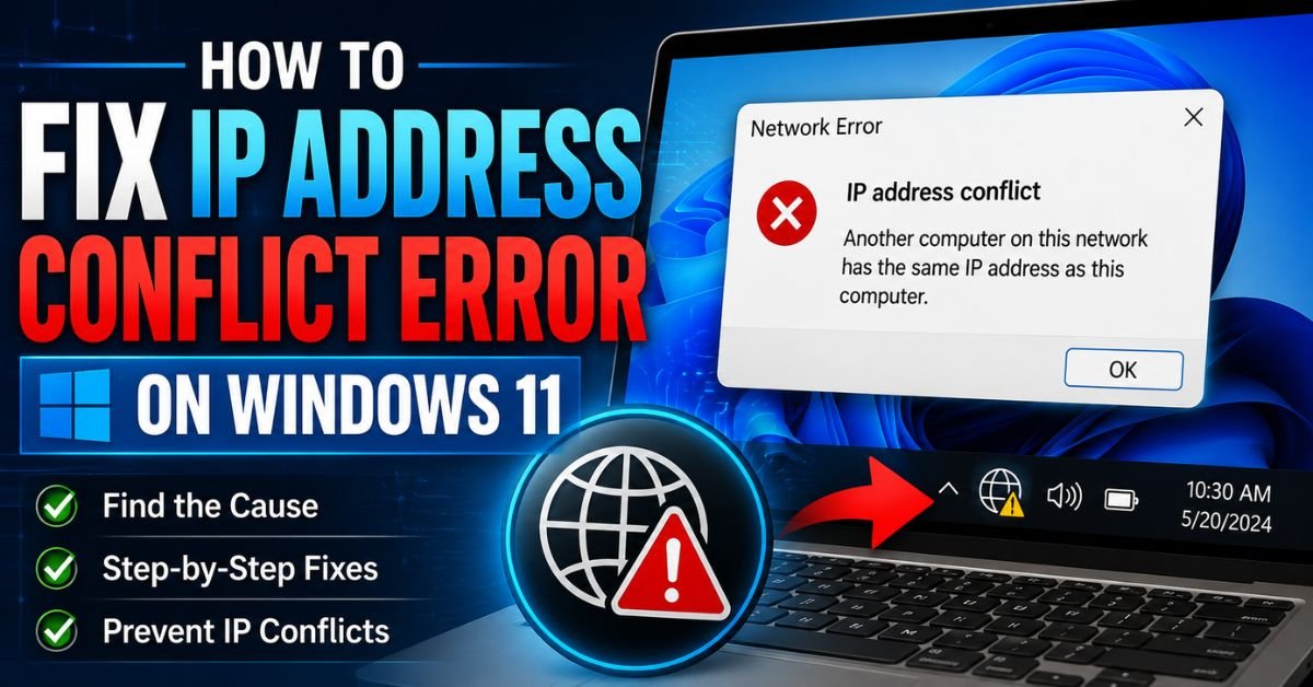 How to Fix IP Address Conflict Error on Windows 11