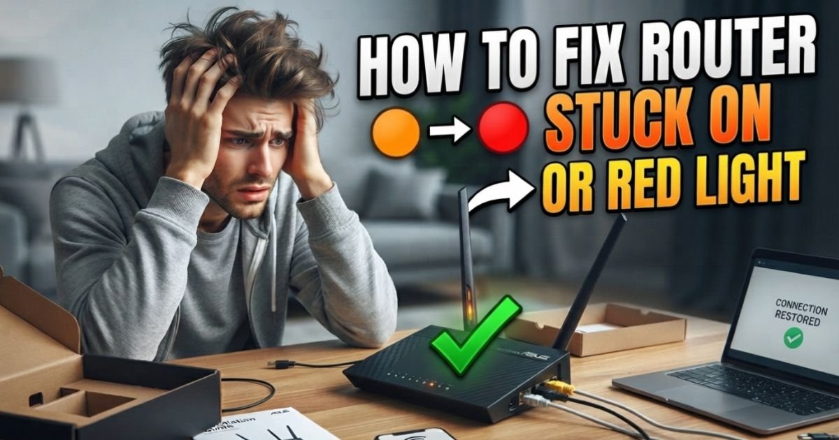 How to Fix Router Stuck on Orange or Red Light
