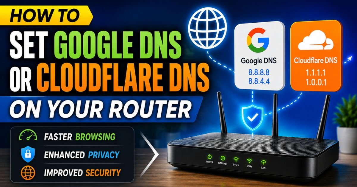 How to Set Google DNS or Cloudflare DNS on Your Router