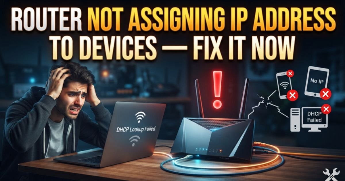 Router Not Assigning IP Address to Devices — Fix It Now