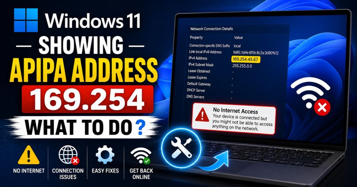 Windows 11 Showing APIPA Address 169.254